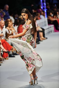 marbella fashion show celebrities on fire