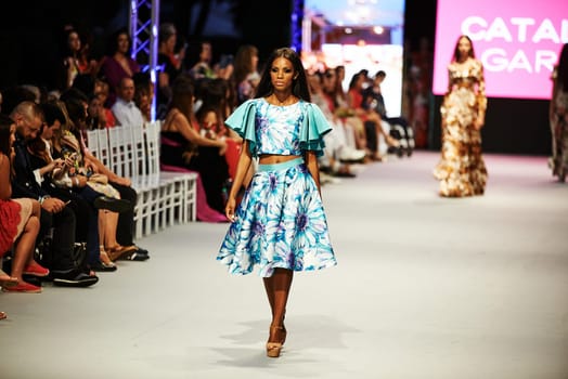 marbella fashion show celebrities on fire