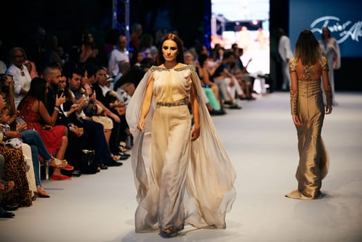 marbella fashion show celebrities on fire