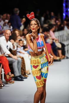 marbella fashion show celebrities on fire