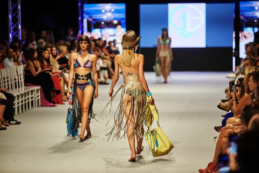 marbella fashion show celebrities on fire