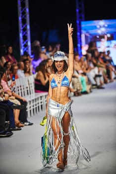 marbella fashion show celebrities on fire