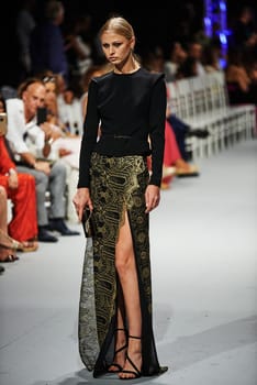 marbella fashion show celebrities on fire
