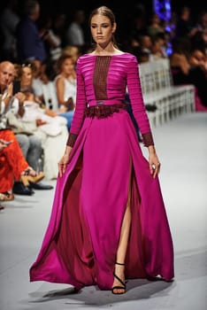 marbella fashion show celebrities on fire