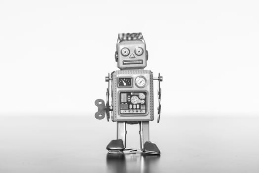 Symbol for a chatbot or social bot and algorithms