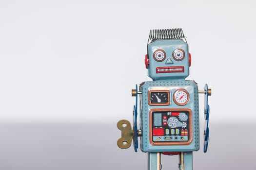 Symbol for a chatbot or social bot and algorithms