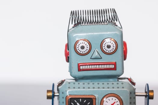 Symbol for a chatbot or social bot and algorithms