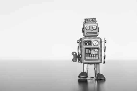 Symbol for a chatbot or social bot and algorithms
