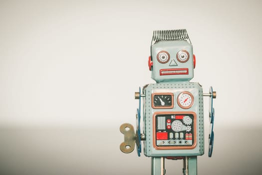Symbol for a chatbot or social bot and algorithms