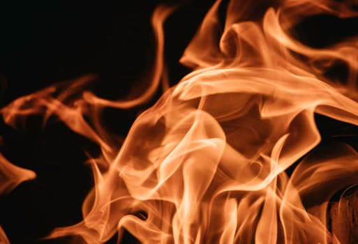 Blaze fire flame background and textured, orange and black