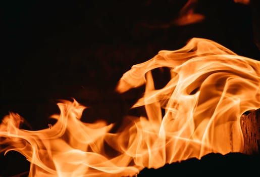 Blaze fire flame background and textured, orange and black