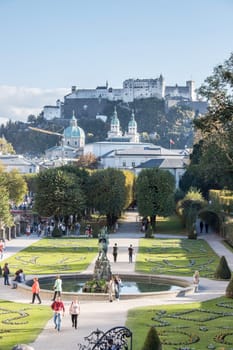 Salzburg trip: Mirabell garden and the fortress Hohensalzburg