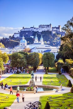 Salzburg trip: Mirabell garden and the fortress Hohensalzburg