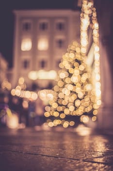 Christmas market in Salzburg, lights and city flair