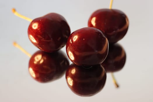 delicious fruit cherries natural red balls tasty color