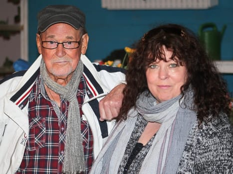 German actor Herbert Koefer with his wife Heike Koefer