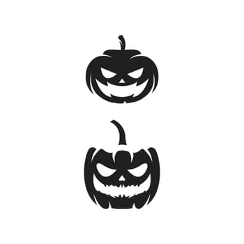 Pumpkin with smile for your design for the holiday Halloween. Vector illustration
