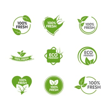Green Tree leaf ecology nature element vector design