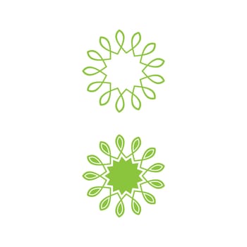 Vegan element Vector icon design illustration Template