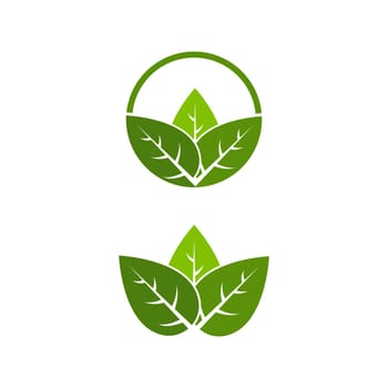 Vegan element Vector icon design illustration Template