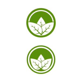 Vegan element Vector icon design illustration Template