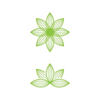 beauty lotus flower vector icon design template