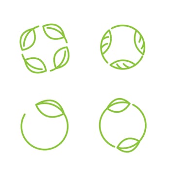 Vegan element Vector icon design illustration Template