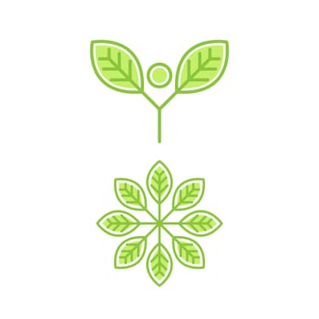 Vegan element Vector icon design illustration Template