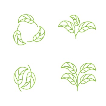 Vegan element Vector icon design illustration Template