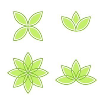 Vegan element Vector icon design illustration Template