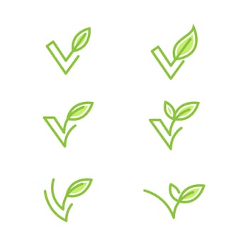 Vegan element Vector icon design illustration Template