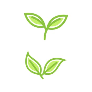 Vegan element Vector icon design illustration Template