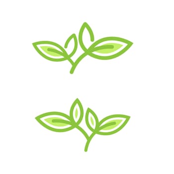 Vegan element Vector icon design illustration Template