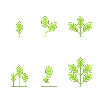 Vegan element Vector icon design illustration Template