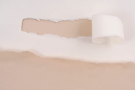 a strip torn from a cardboard that leaves room for an inscription