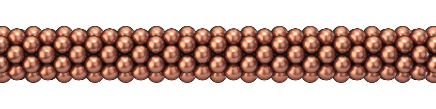 Bronze balloons decoration 3D render illustration isolated on white background