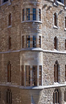 Casa Botines. Modernist building designed by Antoni Gaudi. Leon, Spain