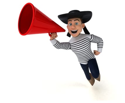 Fun 3d cartoon breton character