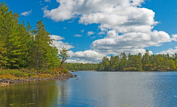 Sunny Afternoon in Canoe Country on Saganaga Lake in the Boundary Waters in Minnesota