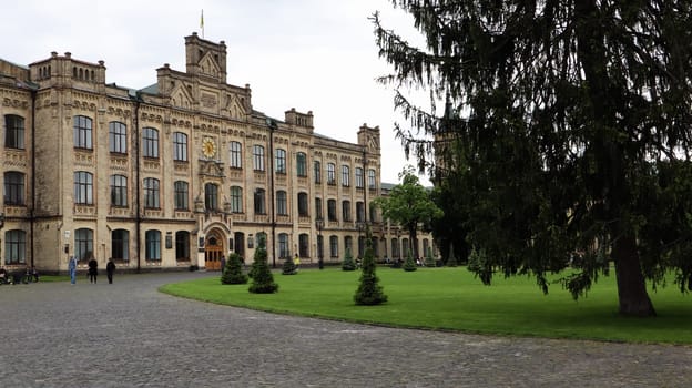 Ukraine, Kiev - June 2, 2020. Kiev Polytechnic Institute in the summer. View of the National Technical University of Ukraine