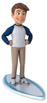 3D cartoon character fun teenager