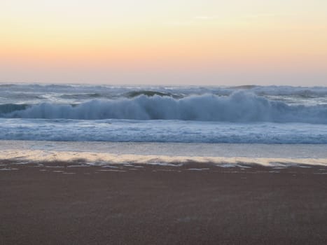 beautiful beach with the sea and its heat waves sun sky water salt air