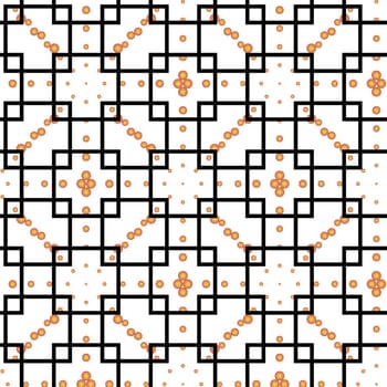 illustration of geometric shapes pattern for printing, textile, wallpaper and interior designs
