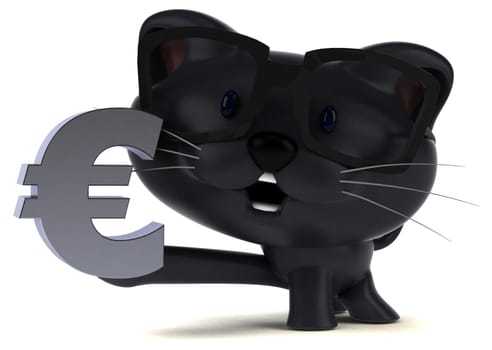 Fun cat - 3D Illustration