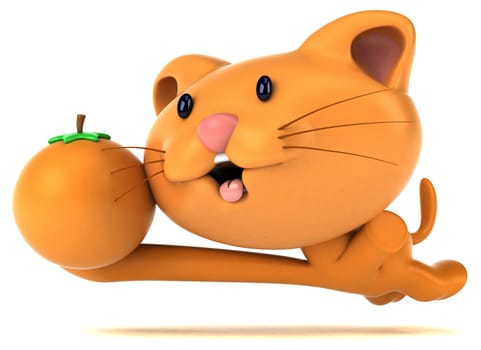 Fun cat - 3D Illustration