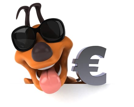 Fun dog - 3D Illustration