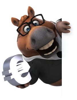 Fun horse - 3D Illustration