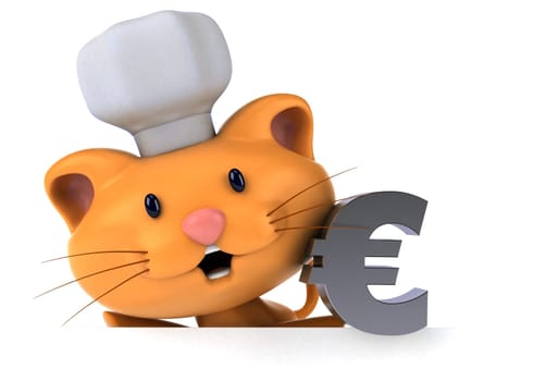 Fun cat - 3D Illustration