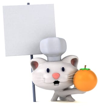 Fun cat - 3D Illustration