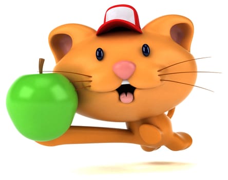 Fun cat - 3D Illustration